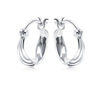 Silver Hoop Earring HO-2549